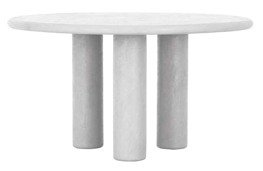 Dining table Clio round CHALK