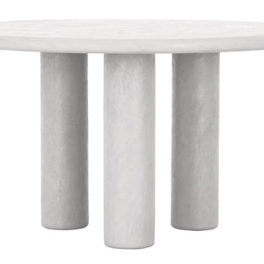 Dining table Clio round CHALK