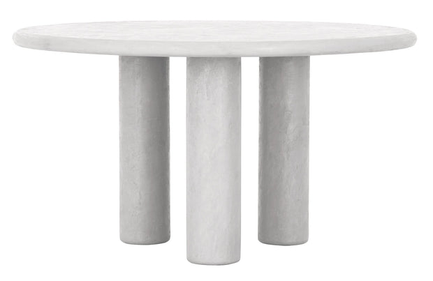 Dining table Clio round CHALK
