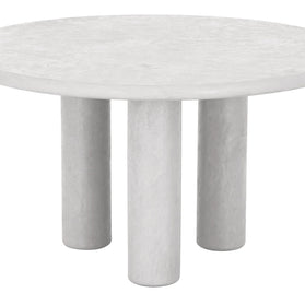 Dining table Clio round CHALK