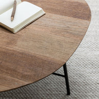 Coffee table Soho semi-round TEAKWOOD