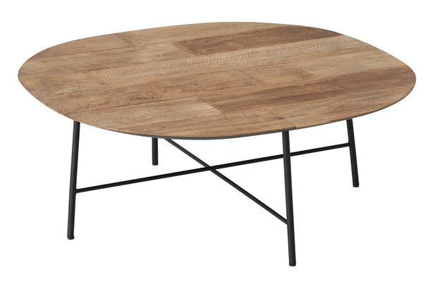Coffee table Soho semi-round TEAKWOOD