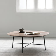 Coffee table Soho semi-round TEAKWOOD