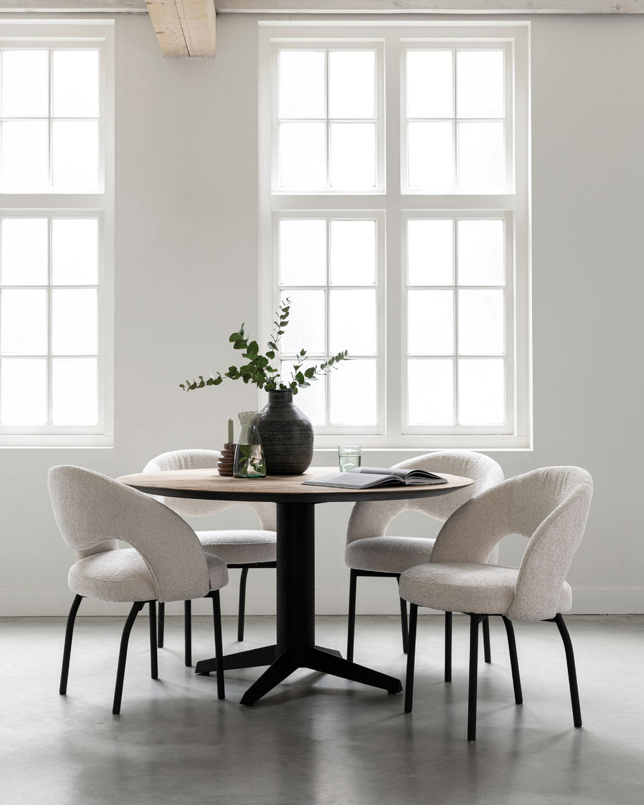 Dining table Soho round TEAKWOOD