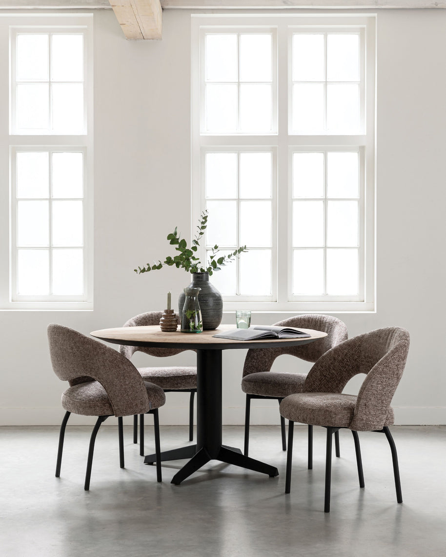 Dining table Soho round TEAKWOOD