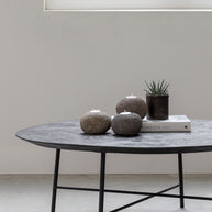 Candle holder Riverstone LOW, set of 3