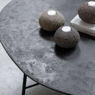 Candle holder Riverstone LOW, set of 3