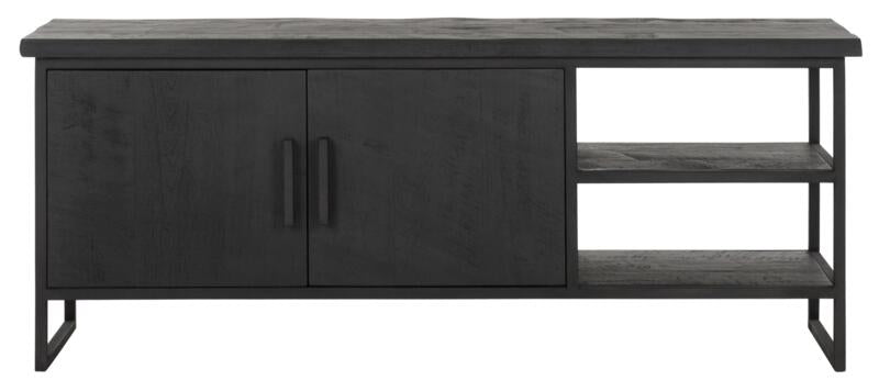 TV stand Beam No.2, 2 open racks BLACK