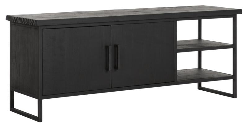 TV stand Beam No.2, 2 open racks BLACK