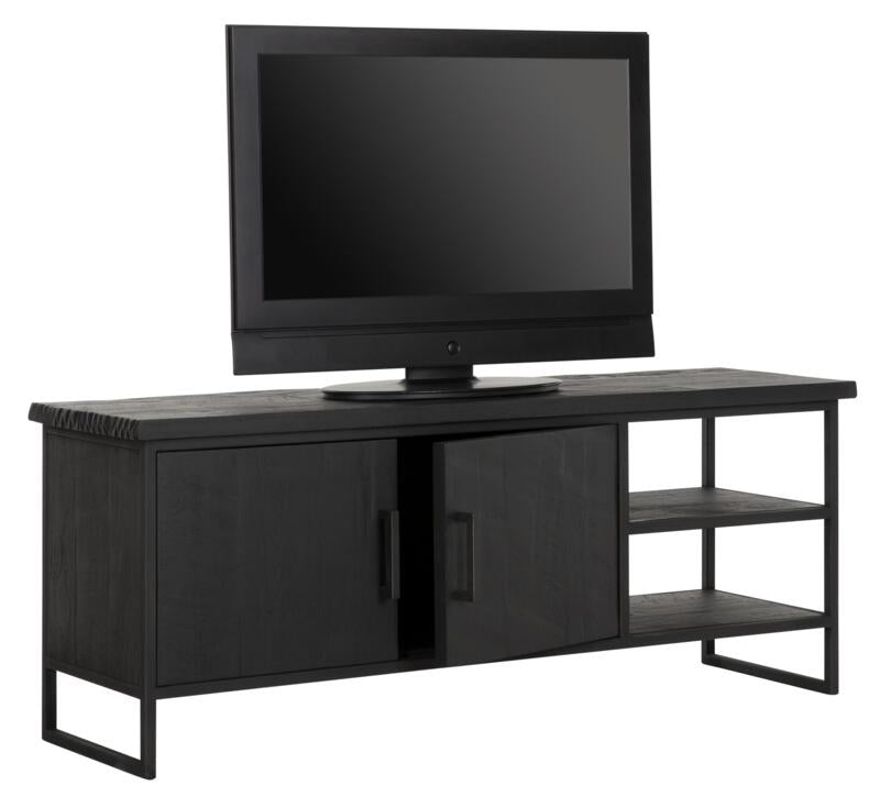 TV stand Beam No.2, 2 open racks BLACK