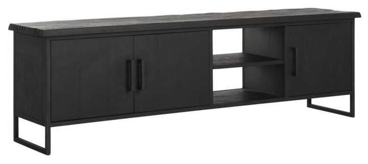 TV stand Beam No.2, 2 open racks BLACK