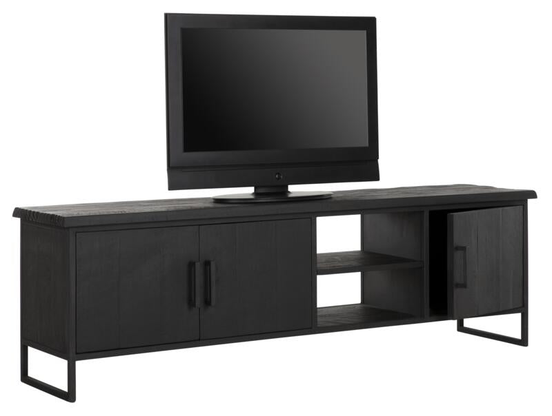 TV stand Beam No.2, 2 open racks BLACK