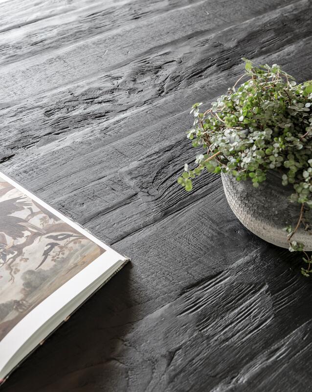 Coffee Table Beam Rectangular BLACK