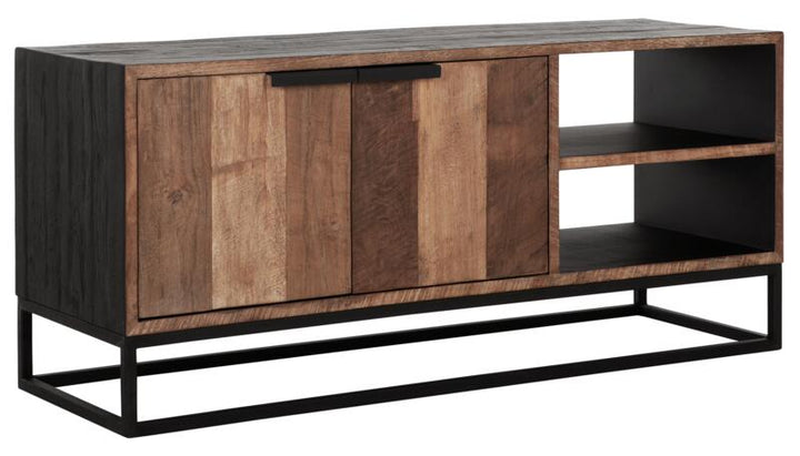 TV stand Cosmo No.2 small, 2 doors, 2 open racks