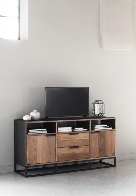 TV stand Cosmo No.3 high ,2 doors, 2 drawers, 3 open racks