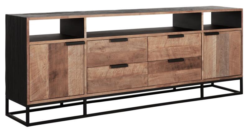 TV stand Cosmo No.3 high, 2 doors, 4 drawers, 3 open racks