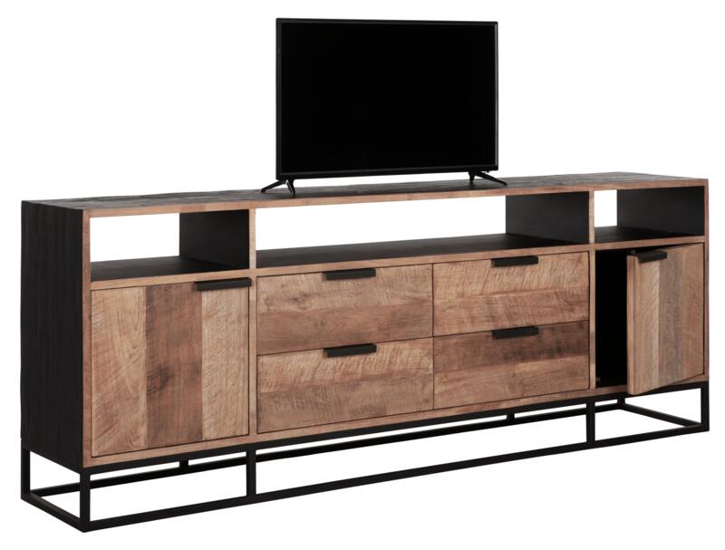 TV stand Cosmo No.3 high, 2 doors, 4 drawers, 3 open racks