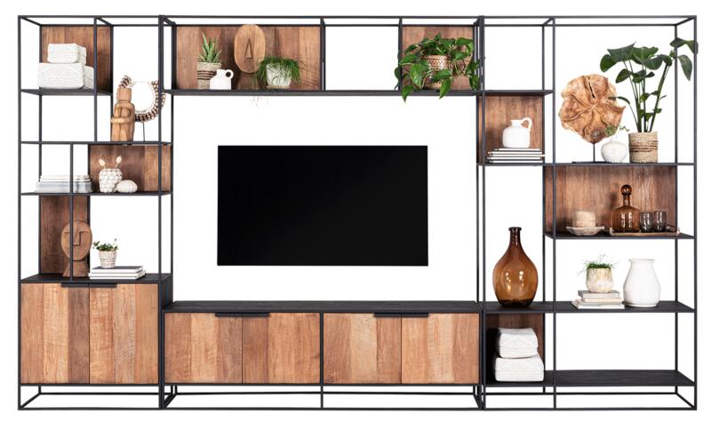 TV wall element dresser Cosmo, 4 doors