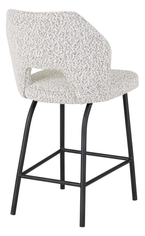 Counter chair Bloom Bouclé light grey