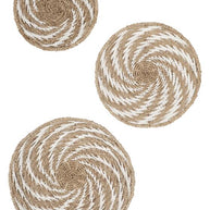 Wall panel Whirl WHITE, set of 3