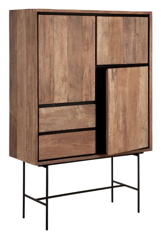 Cupboard Metropole low, 3 doors, 2 drawers