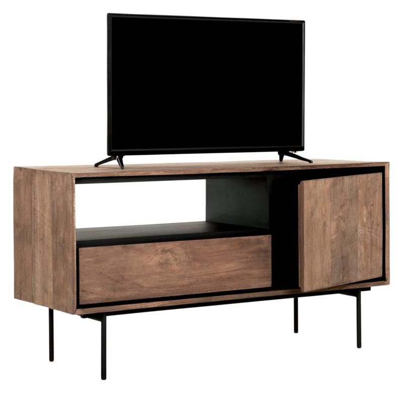 TV stand Metropole small, 1 door, 1 drawer, open rack