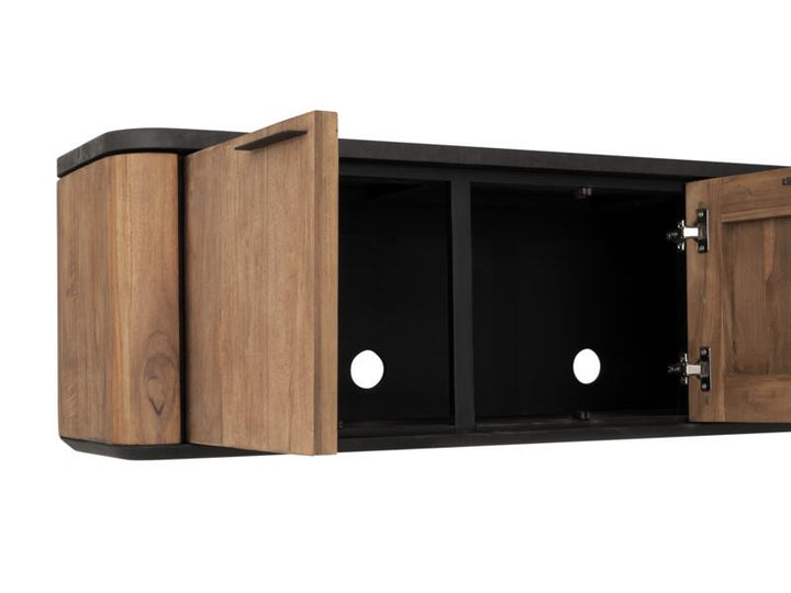 Hanging TV stand Soho medium, 3 doors, 2 drawers