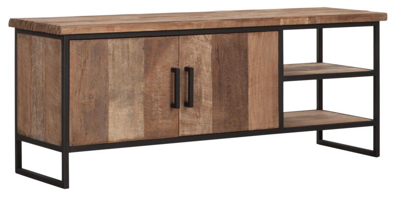 TV stand Beam No.2 small, 2 doors, 2 open racks