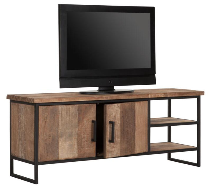 TV stand Beam No.2 small, 2 doors, 2 open racks