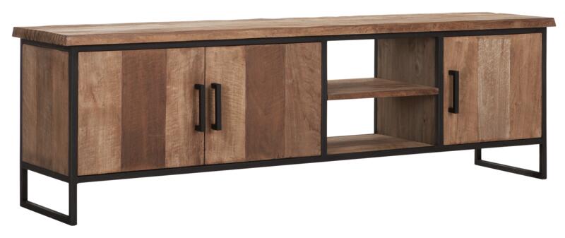 TV stand Beam No.2 medium, 3 doors, 2 open racks