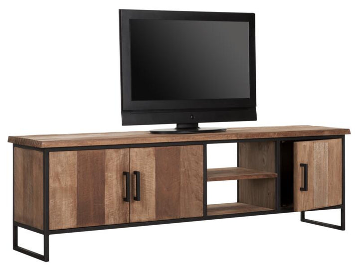 TV stand Beam No.2 medium, 3 doors, 2 open racks