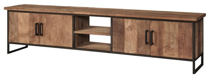 TV stand Beam No.2 large, 4 doors, 2 open racks