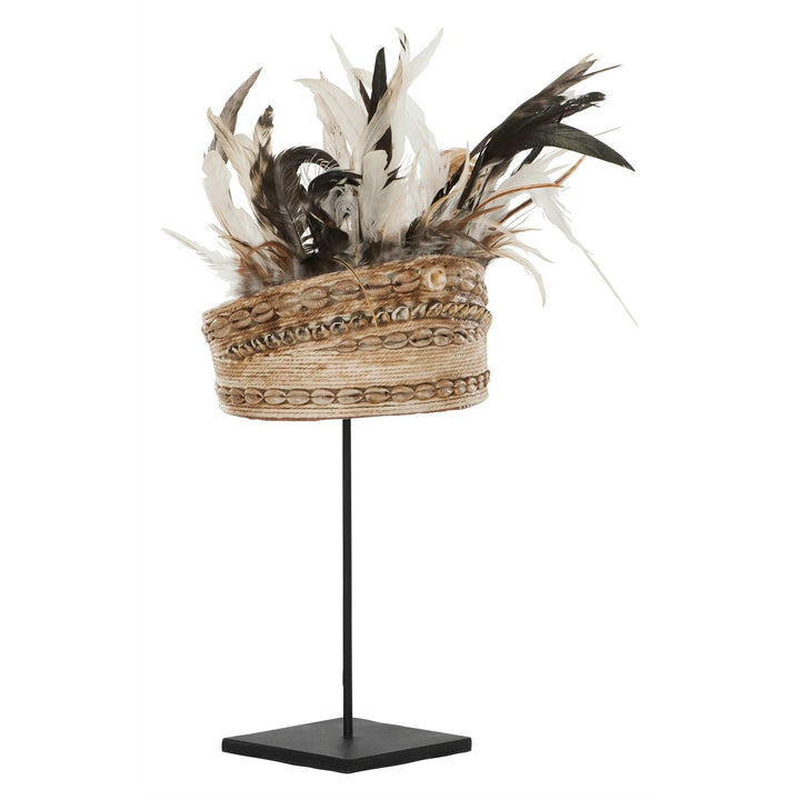 Balinese Hat with Shell and Feather