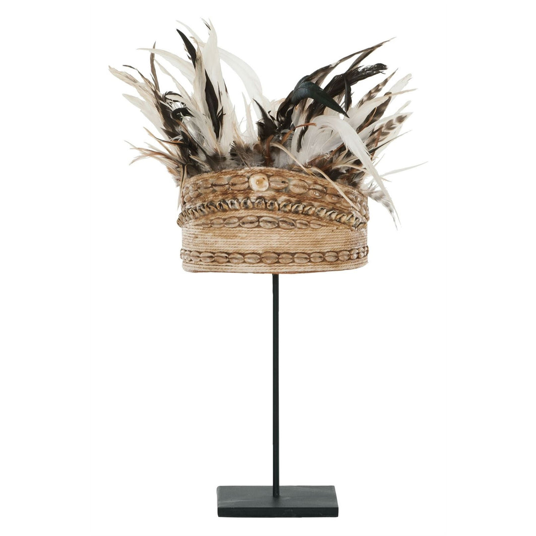 Balinese Hat with Shell and Feather