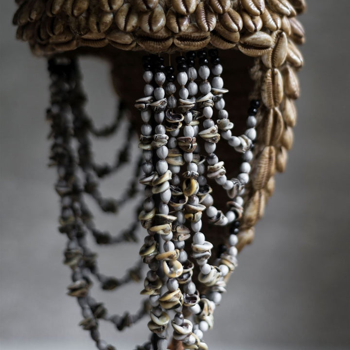 Balinese Helmet with Shell and Feather