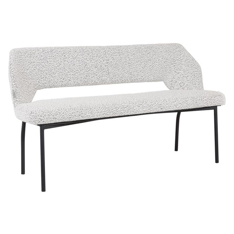 Bench Bloom Bouclé Light Gray