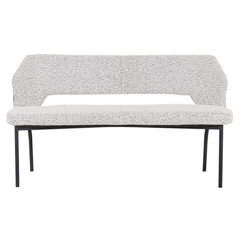 Bench Bloom Bouclé Light Gray