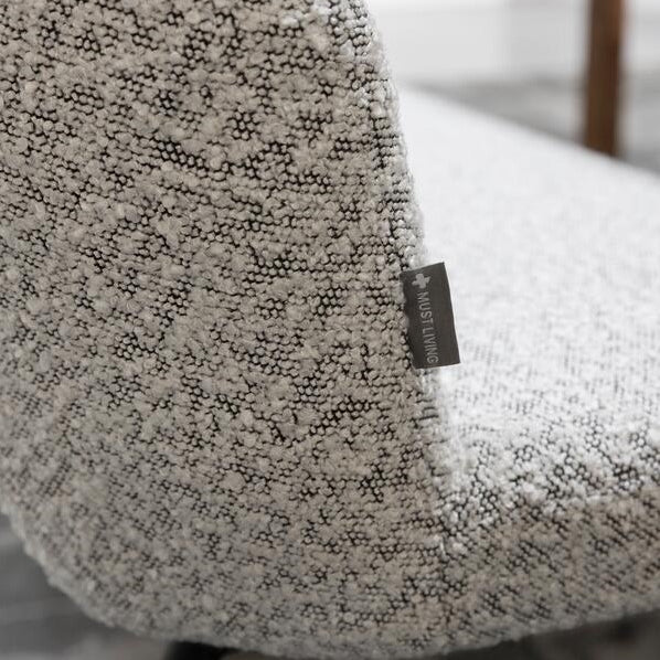 Bench Bloom Bouclé Light Gray