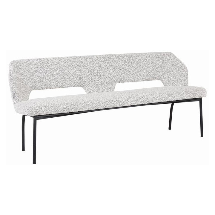 Bench Bloom Bouclé Light Gray