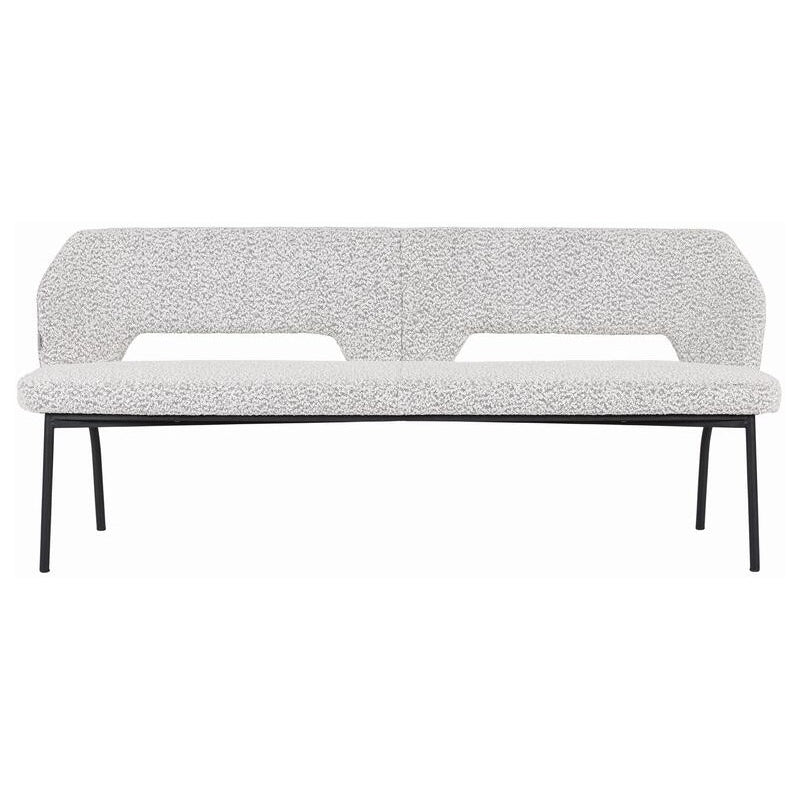 Bench Bloom Bouclé Light Gray