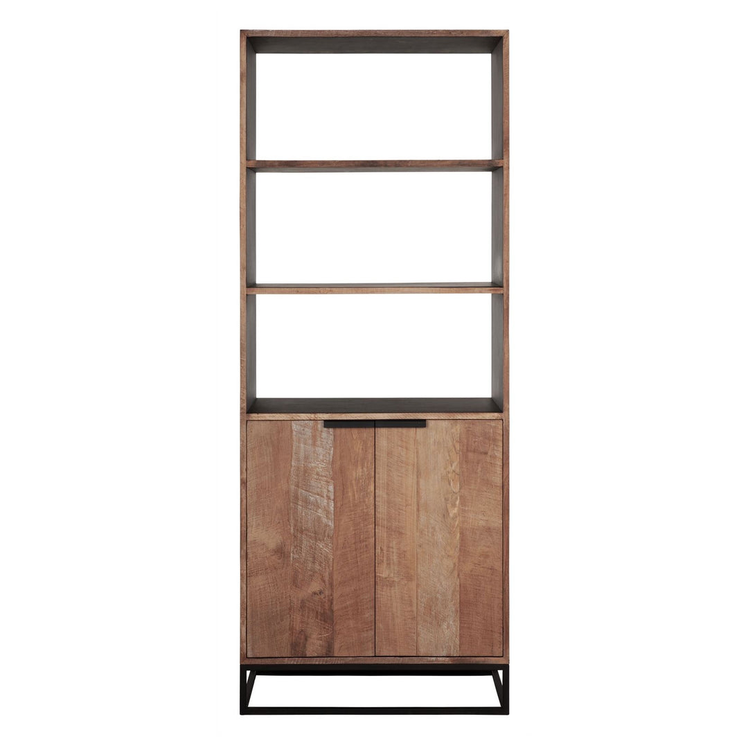 Bookcase Cosmo – 2 Doors, 3 Open Racks