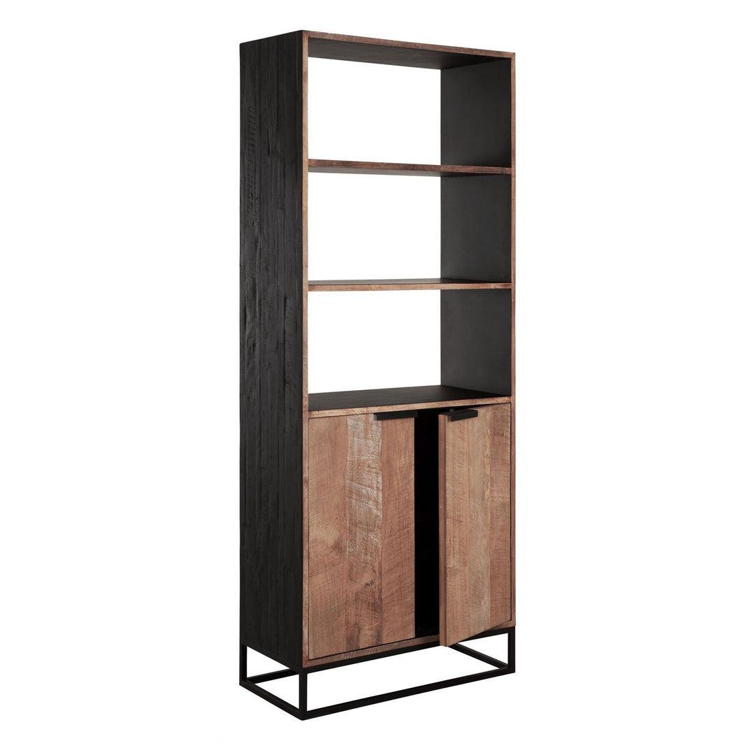 Bookcase Cosmo – 2 Doors, 3 Open Racks