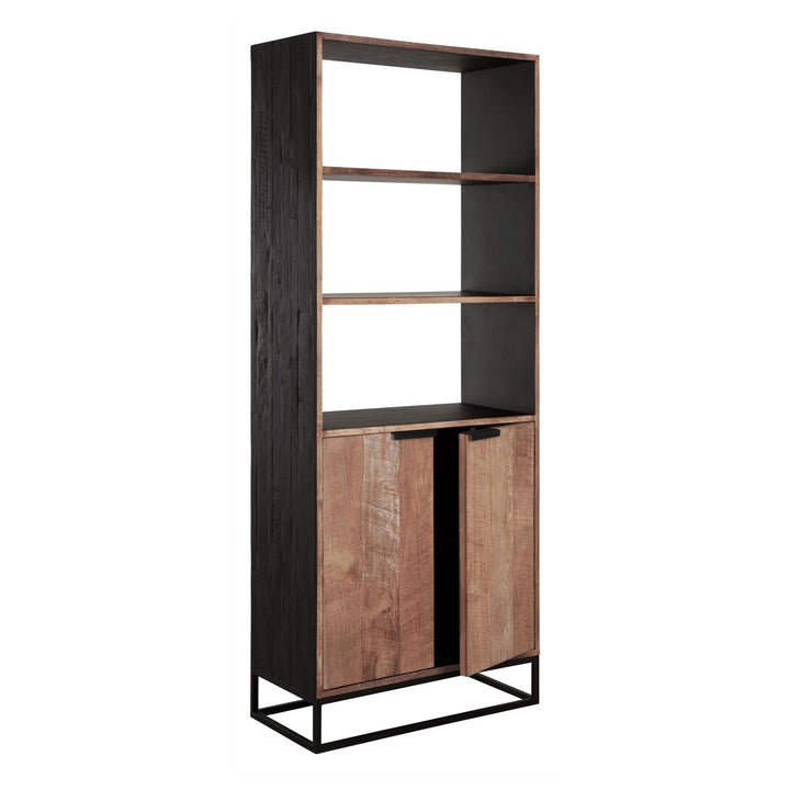 Bookcase Cosmo – 2 Doors, 3 Open Racks