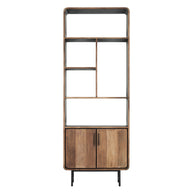 Bookcase Evo – 2 Doors, 5 Open Racks