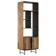 Bookcase Evo – 2 Doors, 5 Open Racks