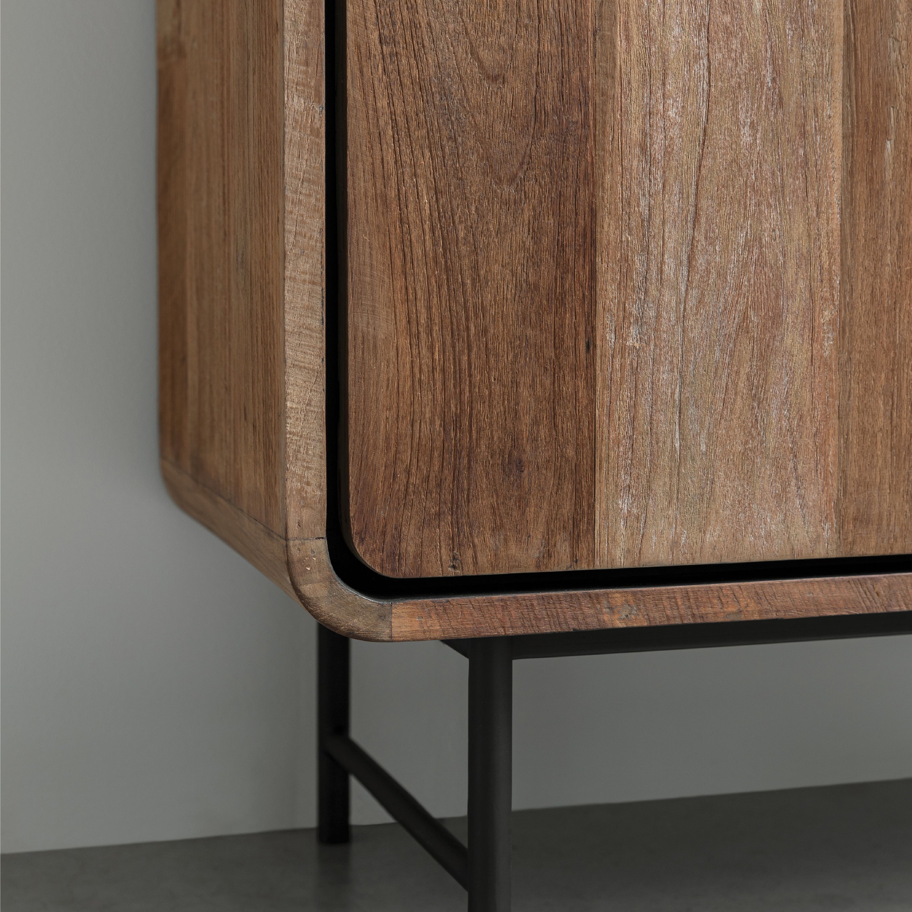 Bookcase Evo – 2 Doors, 5 Open Racks