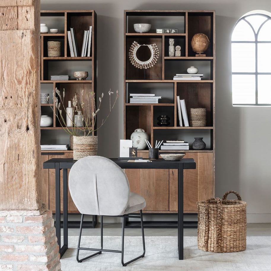 Bookrack Cosmo | 2 Doors, 10 Open Racks