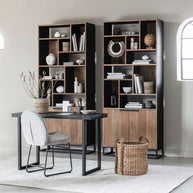 Bookrack Cosmo | 2 Doors, 10 Open Racks