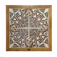 Compass multi-layer wooden wall art by Home4Rest