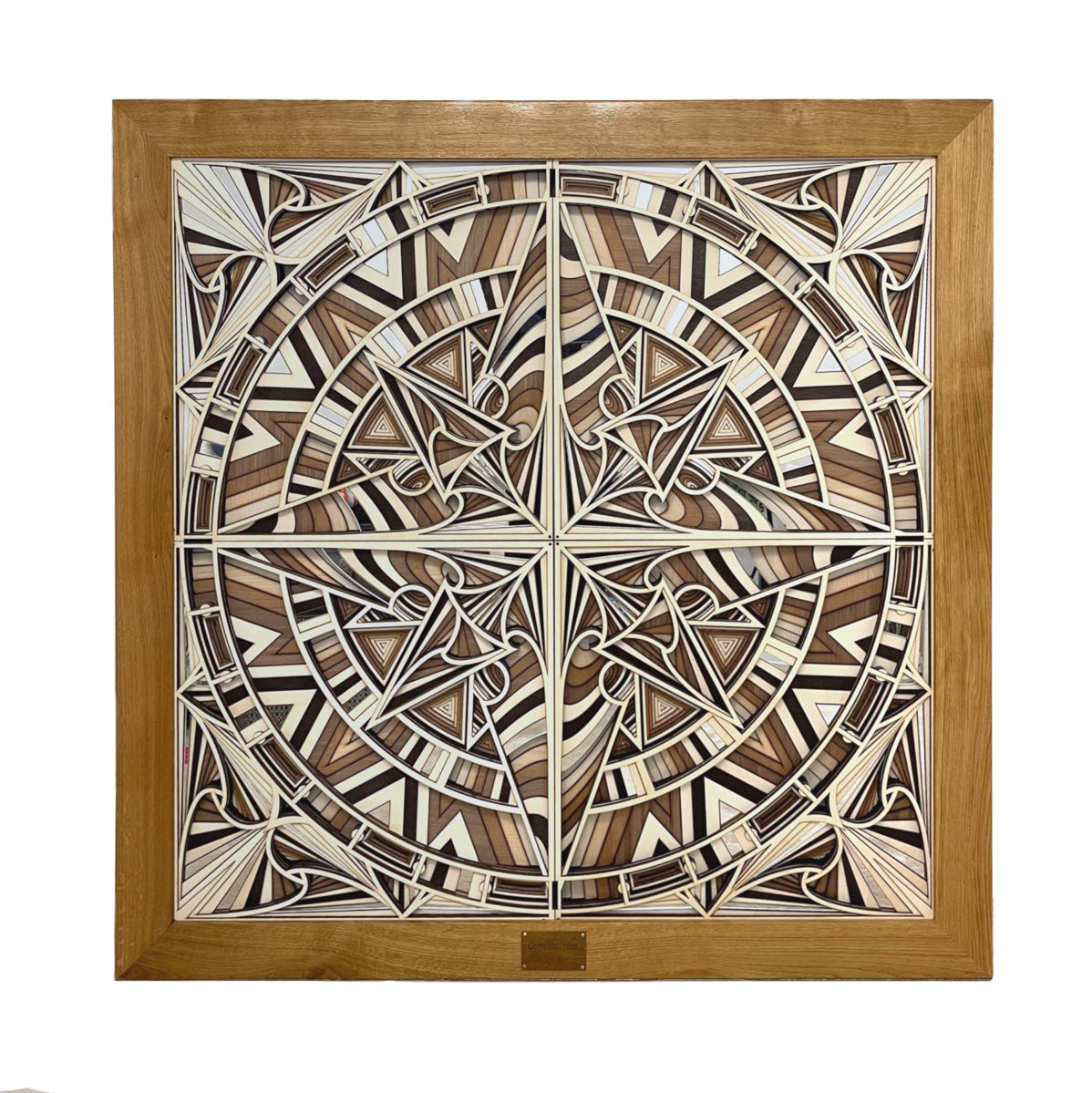 Compass multi-layer wooden wall art by Home4Rest